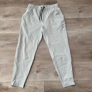 LEGENDS Carson Pants Joggers Ankle Zip Lightweight Light Gray Mens Large L
